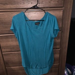 soft teal shirt